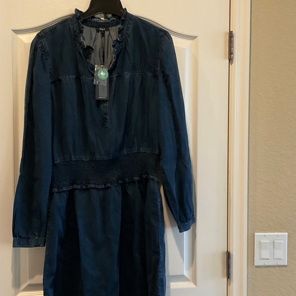 Rails Blue Midi Jeans Dress